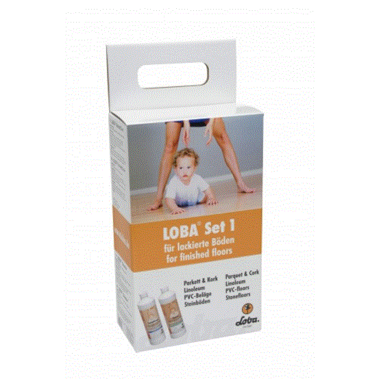 Комплект средств по уходу за лаком №1 LOBA (ParkettCare+Cleaner)